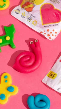 6 Lat+|3 Lata + | ChildGen Naturalna ciastolina do zabawy, KOLORY PODSTAWOWE, eko-pack 6 szt. Re-Fill Play Dough