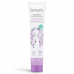 Naturalne Kosmetyki Dla Mam | Omum Naturalna pasta do wrażliwych zębów i dziąseł, bez fluoru, dla kobiet w ciąży i karmiących, Cosmebio, 75 ml