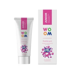 Naturalne Kosmetyki|Pielęgnacja Zębów | WOOM Naturalna pasta do zębów dla dzieci w wieku 6+ lat o smaku gumy balonowej, 50 ml