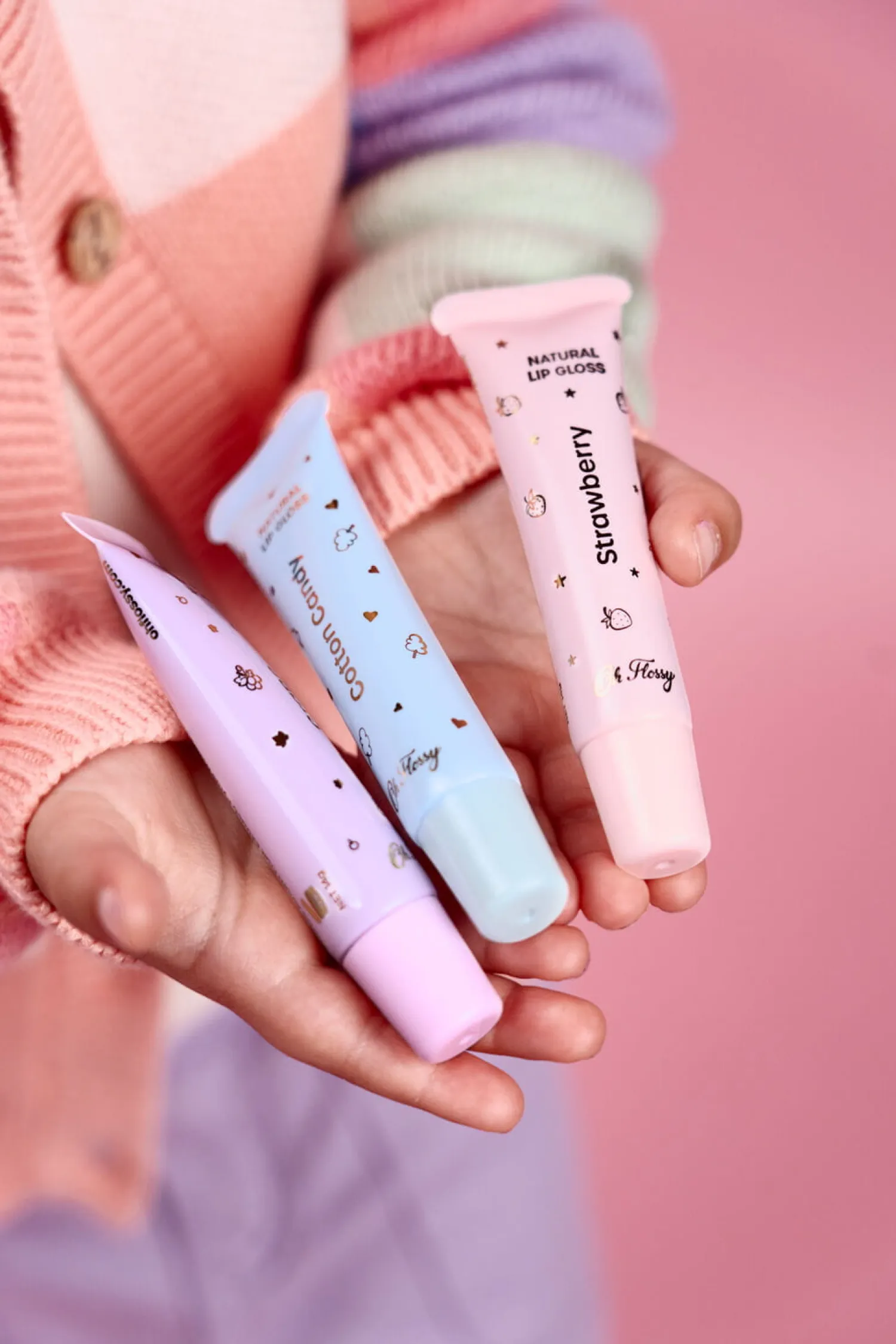 Naturalne Kosmetyki | Oh Flossy Naturalna pomadka nawilżająca, błyszczyk - COTTON CANDY