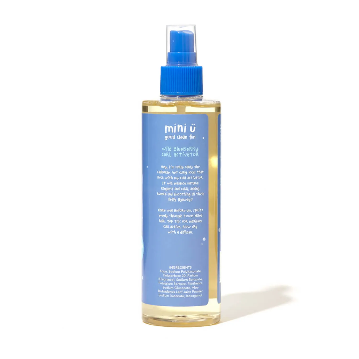 Naturalne Kosmetyki | Miniu Naturalny spray do rozczesywania włosów kręconych dla dzieci z dodatkiem witaminą B5, 250 ml