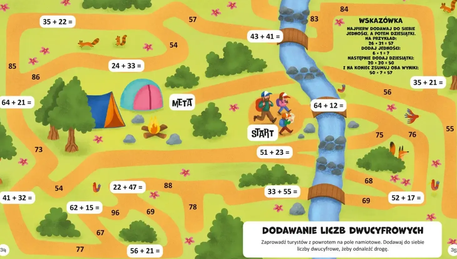 Niesamowite labirynty matematyczne. Dodawanie i odejmowanie
