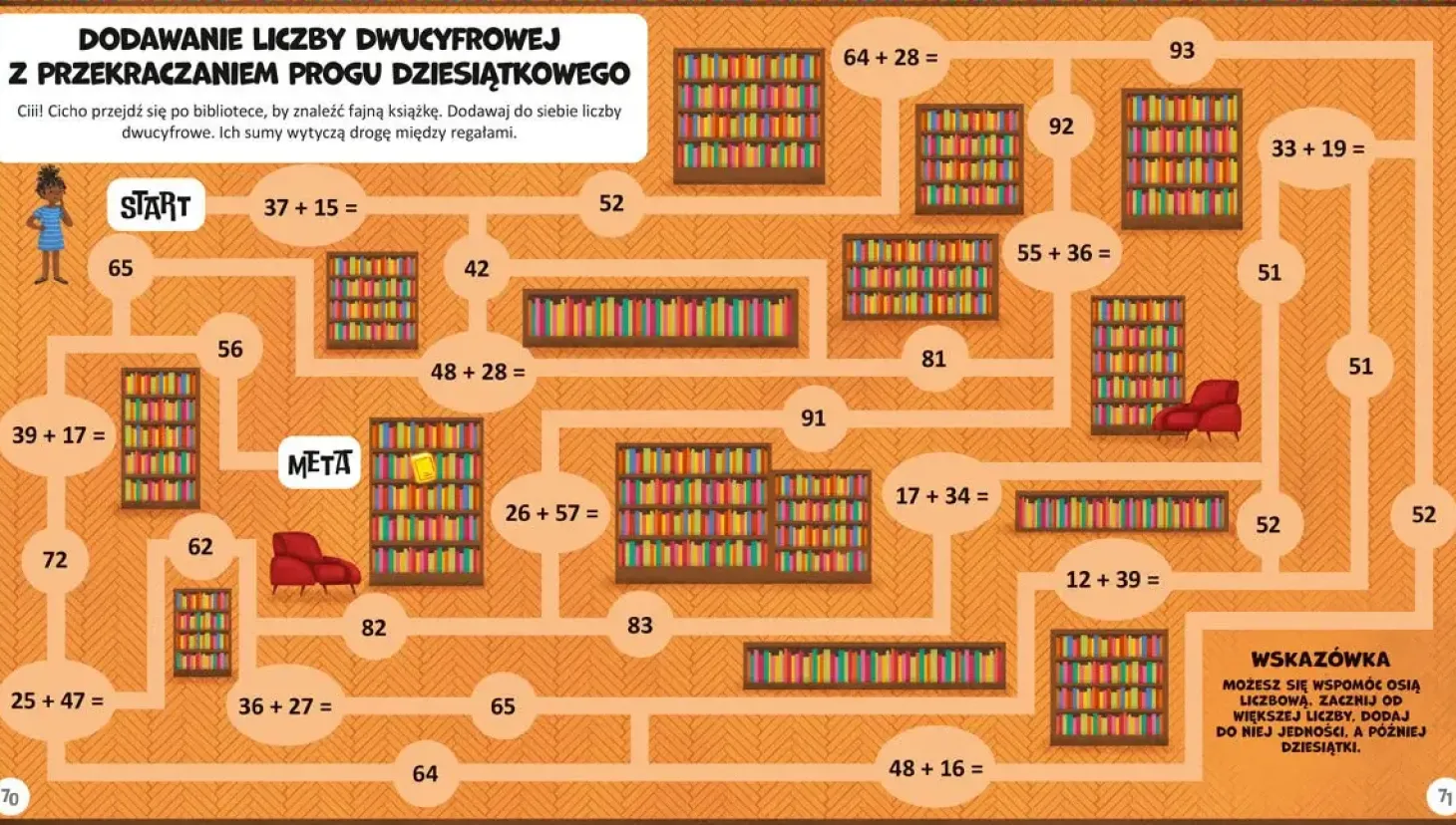 Niesamowite labirynty matematyczne. Dodawanie i odejmowanie