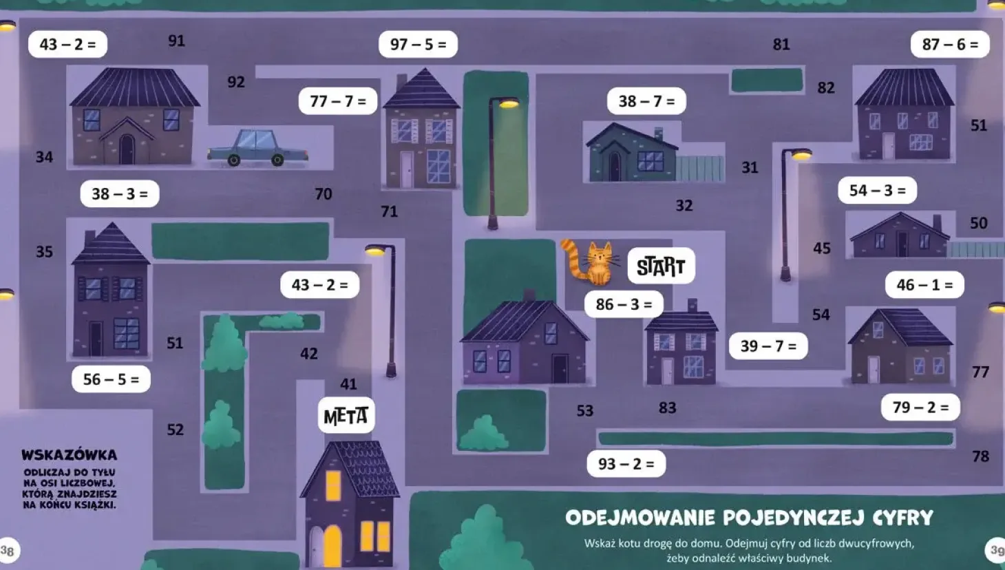 Niesamowite labirynty matematyczne. Dodawanie i odejmowanie