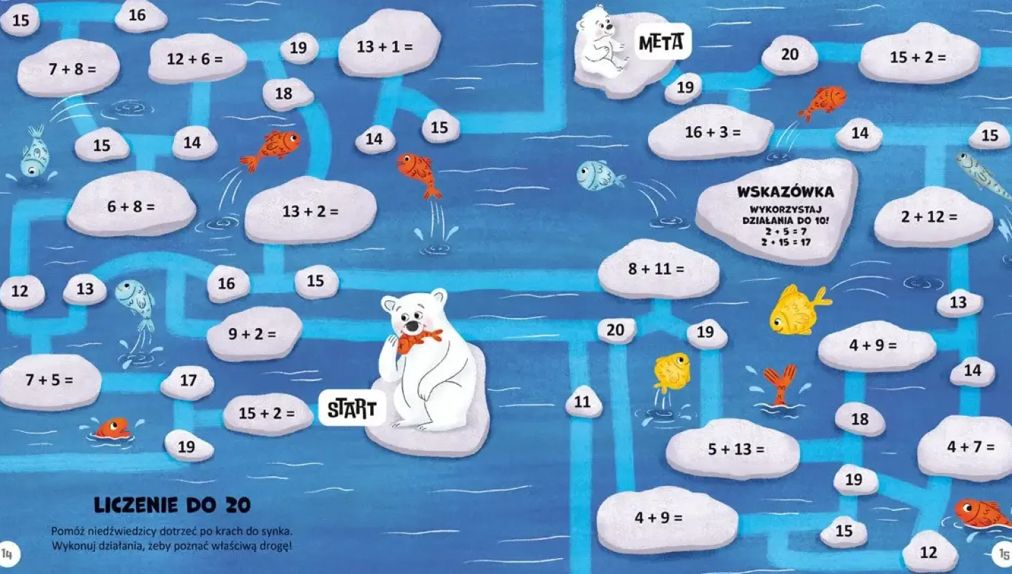 Niesamowite labirynty matematyczne. Dodawanie i odejmowanie