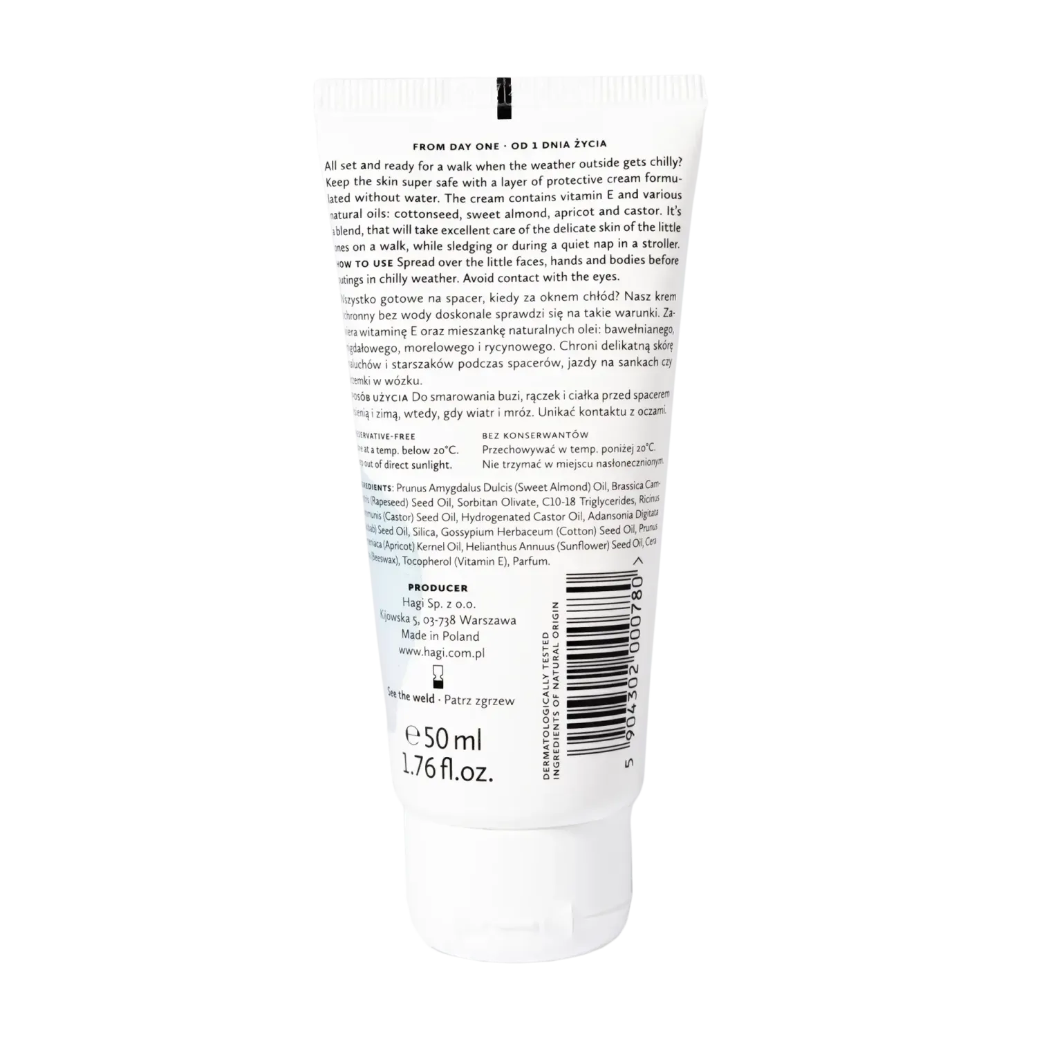 Naturalne Kosmetyki|Naturalne Kosmetyki | Hagi Cosmetics Ochronny krem na zimę dla dzieci, 50 ml
