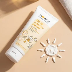 Bezpieczne Filtry|Naturalne Kosmetyki | MomMe Ochronny parasol od słonka, krem przeciwsłoneczny z filtrem SPF 50, 50 ml