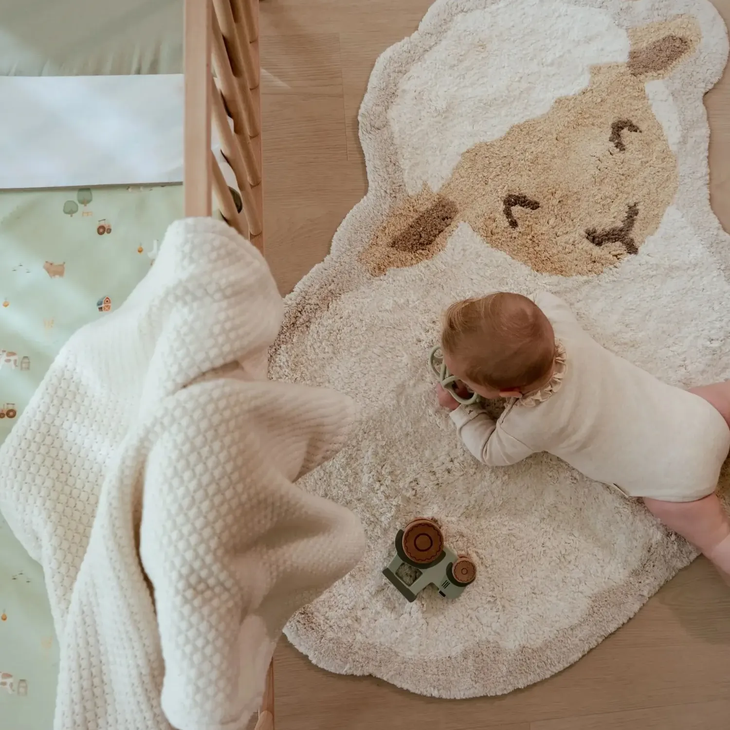 Kocyki|Kocyki | Little Dutch Ocieplany kocyk 100 x 70cm Pure Soft White