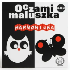 Kontrastowe|Zabawki Kontrastowe | Wydawnictwo Tata Robi Książki Oczami Maluszka kontrastowa książeczka Harmonijka