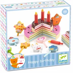 Odgrywanie Ról|7 Lat+ | Djeco Odgrywanie ról - drewniany tort urodzinowy