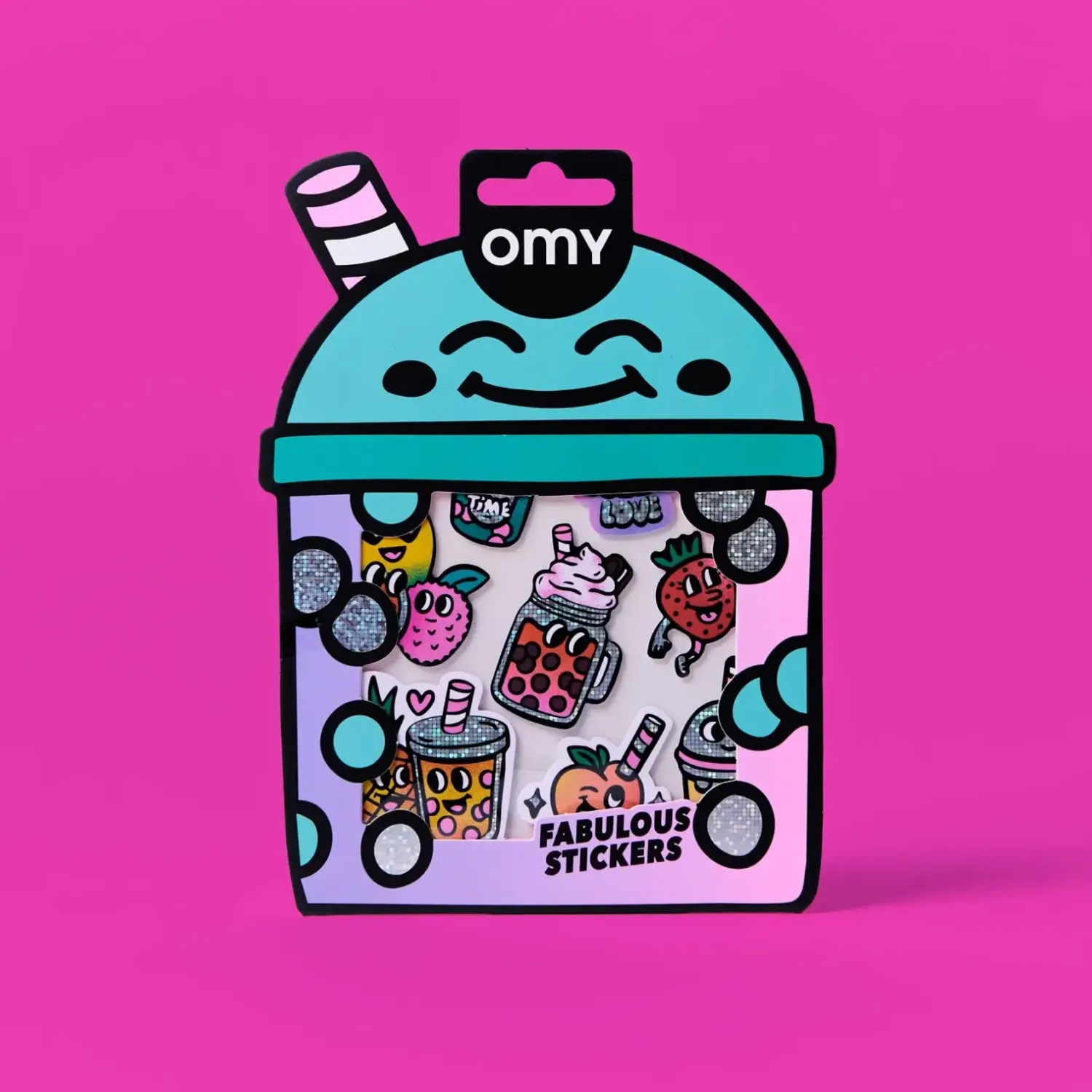 Idealne W Podróży|6 Lat+ | OMY Odlotowe winylowe naklejki - BIG BUBBLE TEA