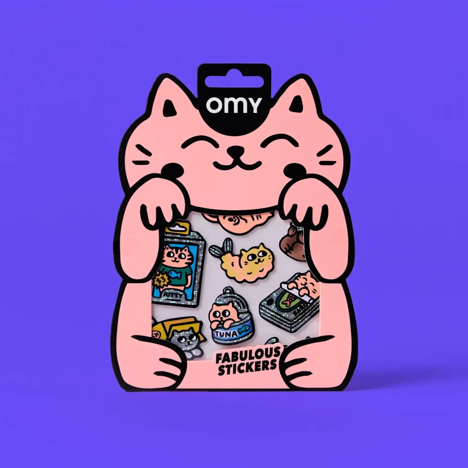 Idealne W Podróży|6 Lat+ | OMY Odlotowe winylowe naklejki - BIG KITTY