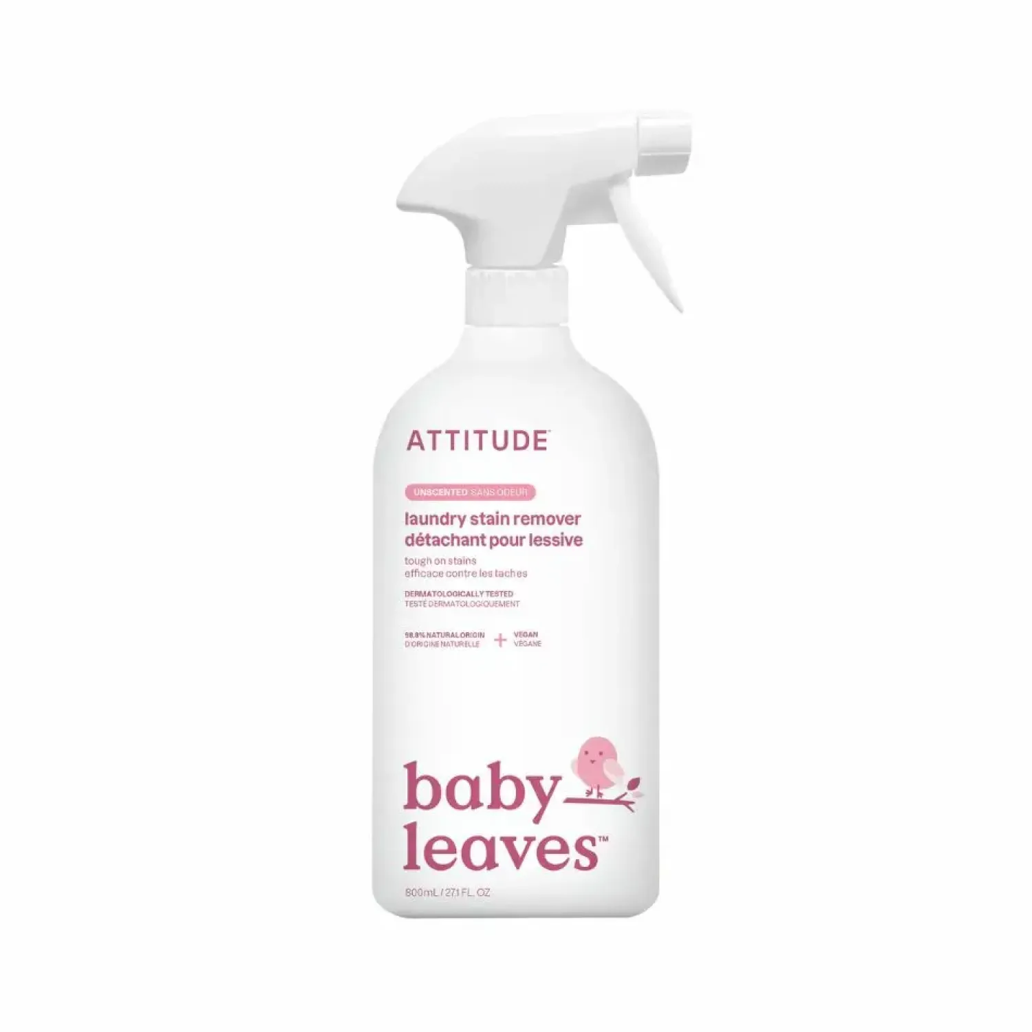 Porządek W Domu | Attitude Odplamiacz do Ubranek Dziecięcych, Bezzapachowy, 800 ml
