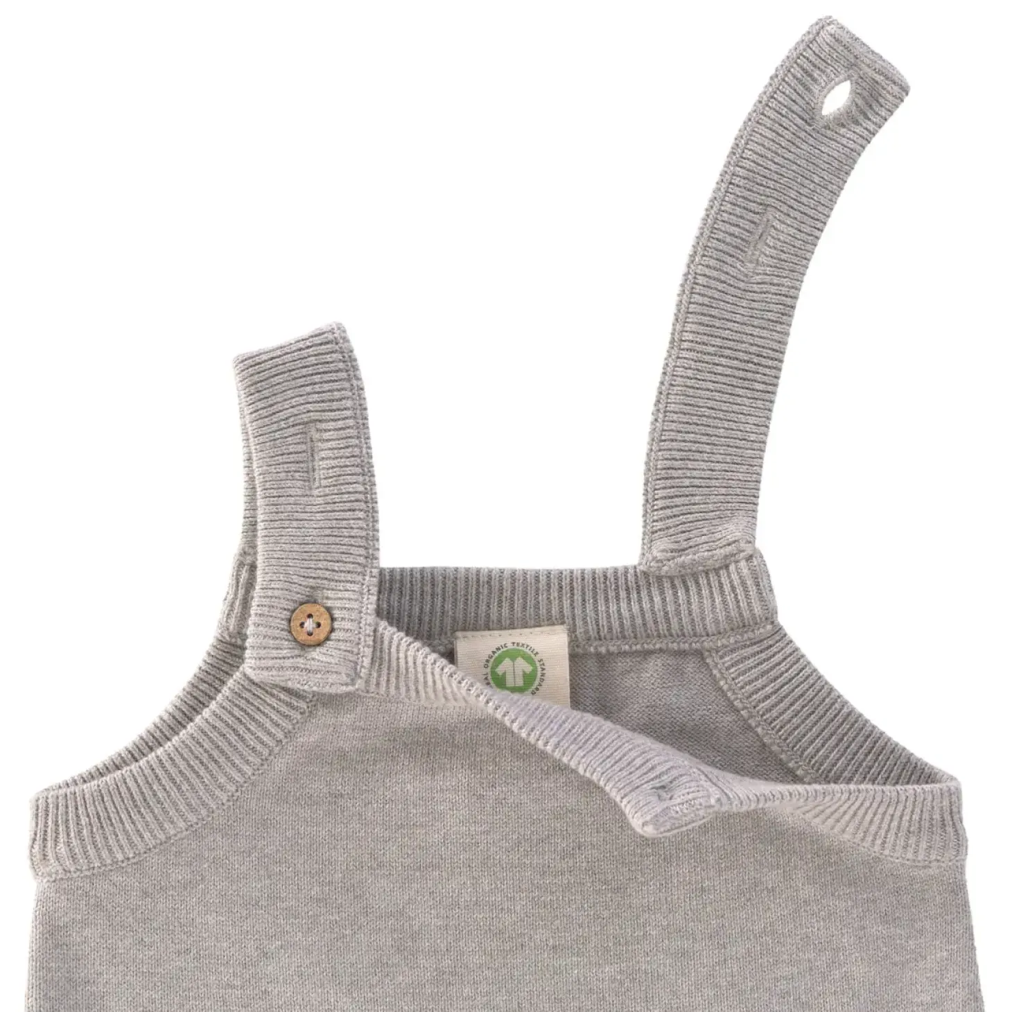 Ogrodniczki Baby Knitted GOTS, Garden Explorer grey