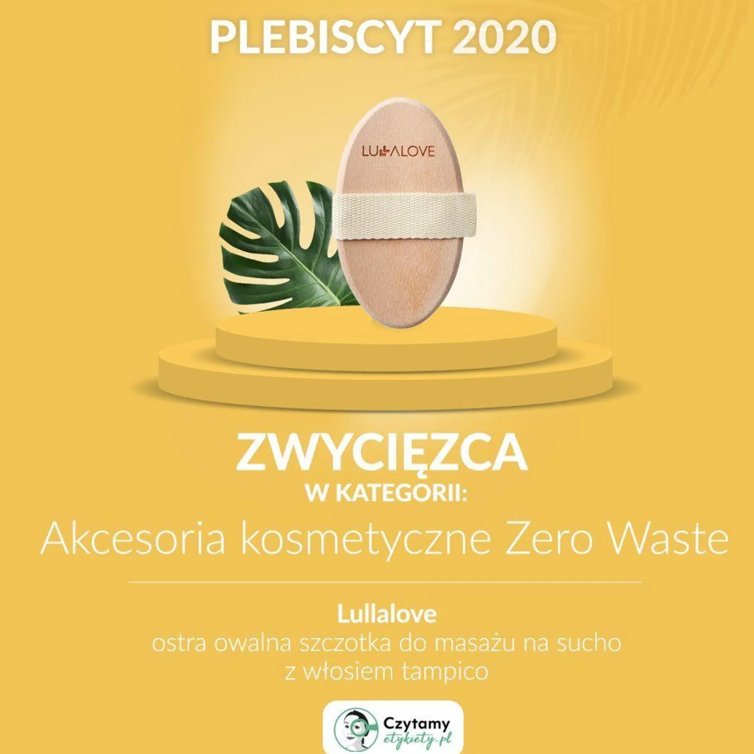 Szczotki | Lullalove Okrągła szczotka do masażu na sucho - tampico