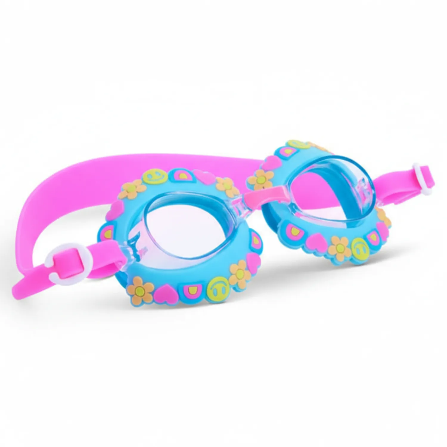 Do Kąpieli|Plażowe | Bling2o Okulary do pływania Aqua2ude - Fala uśmiechu turkus 3+
