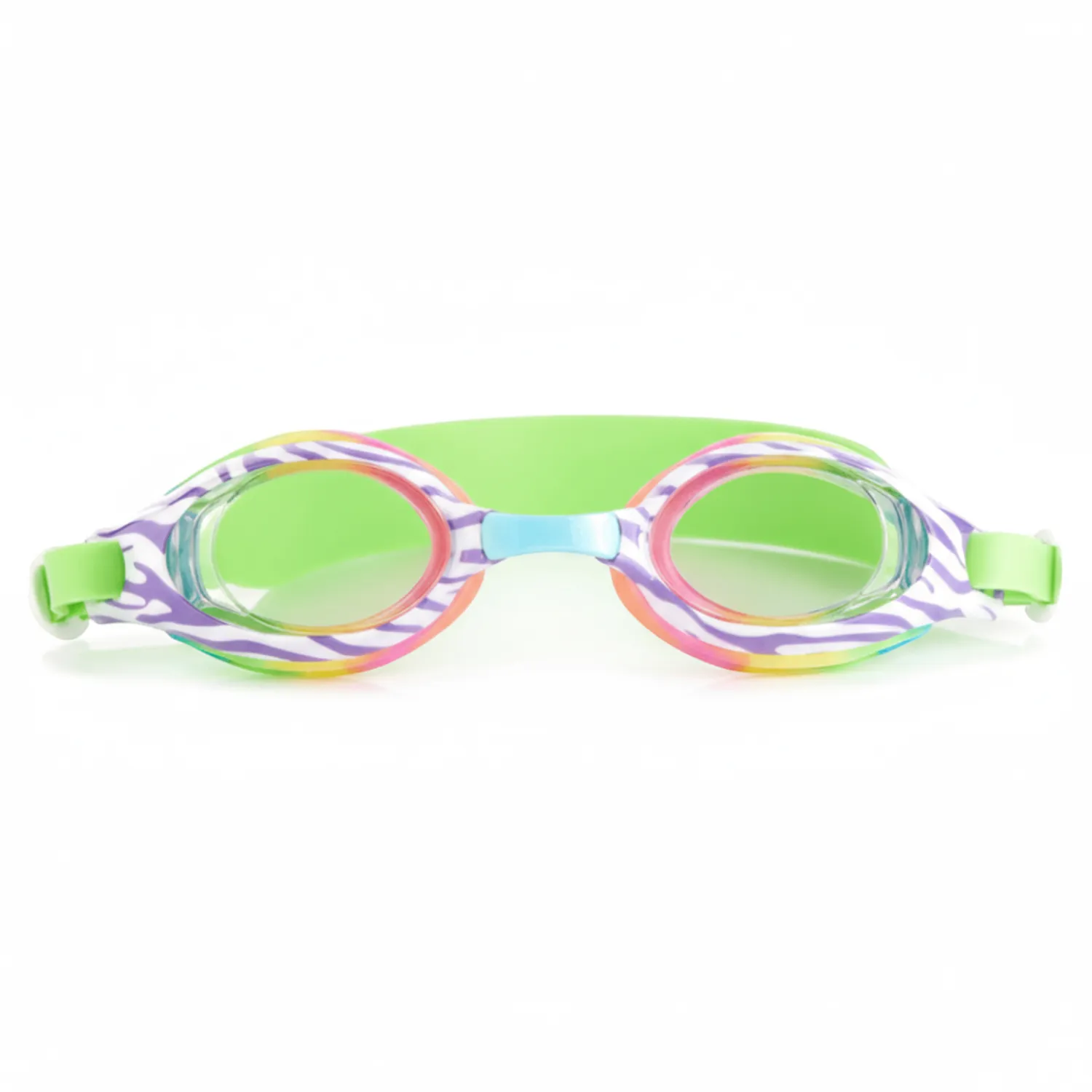 Do Kąpieli|Plażowe | Bling2o Okulary do pływania Aqua2ude - Tęczowa Zebra 3+