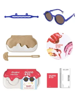 Okulary Przeciwsłoneczne|Okulary Przeciwsłoneczne | Olivio & Co Okulary Round Midnight Berry Polarized 0-1