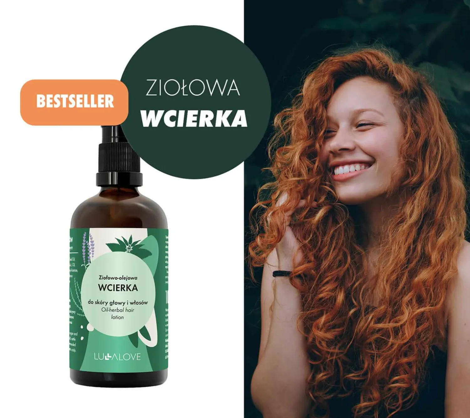 Naturalne Kosmetyki Dla Mam | Lullalove Olejowo-ziołowa wcierka do włosów, 100 ml