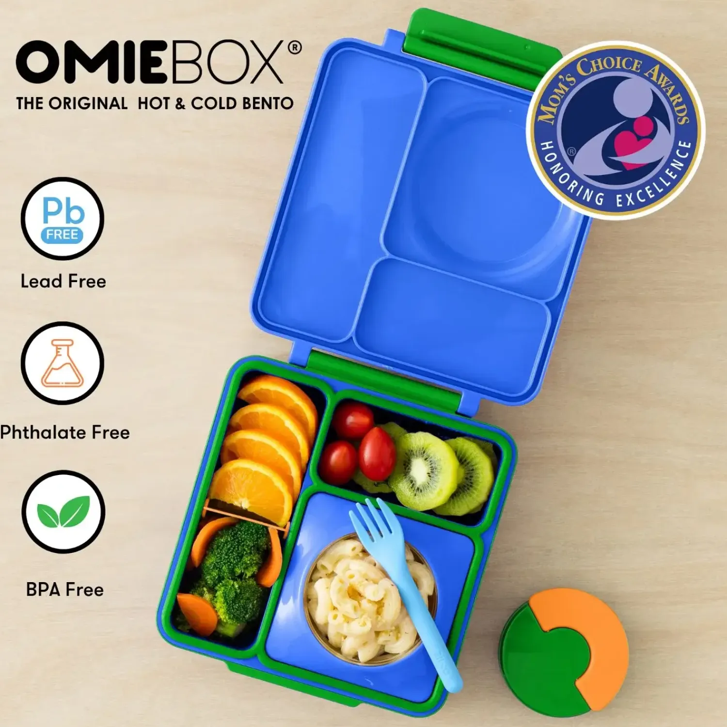 Lunchboxy|Przechowywanie Jedzenia | OMIE BOX lunch box z termosem, Monster Blue
