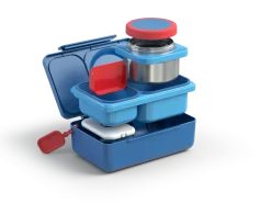 OMIEBOX UP lunch box z termosem, Cosmic Blue