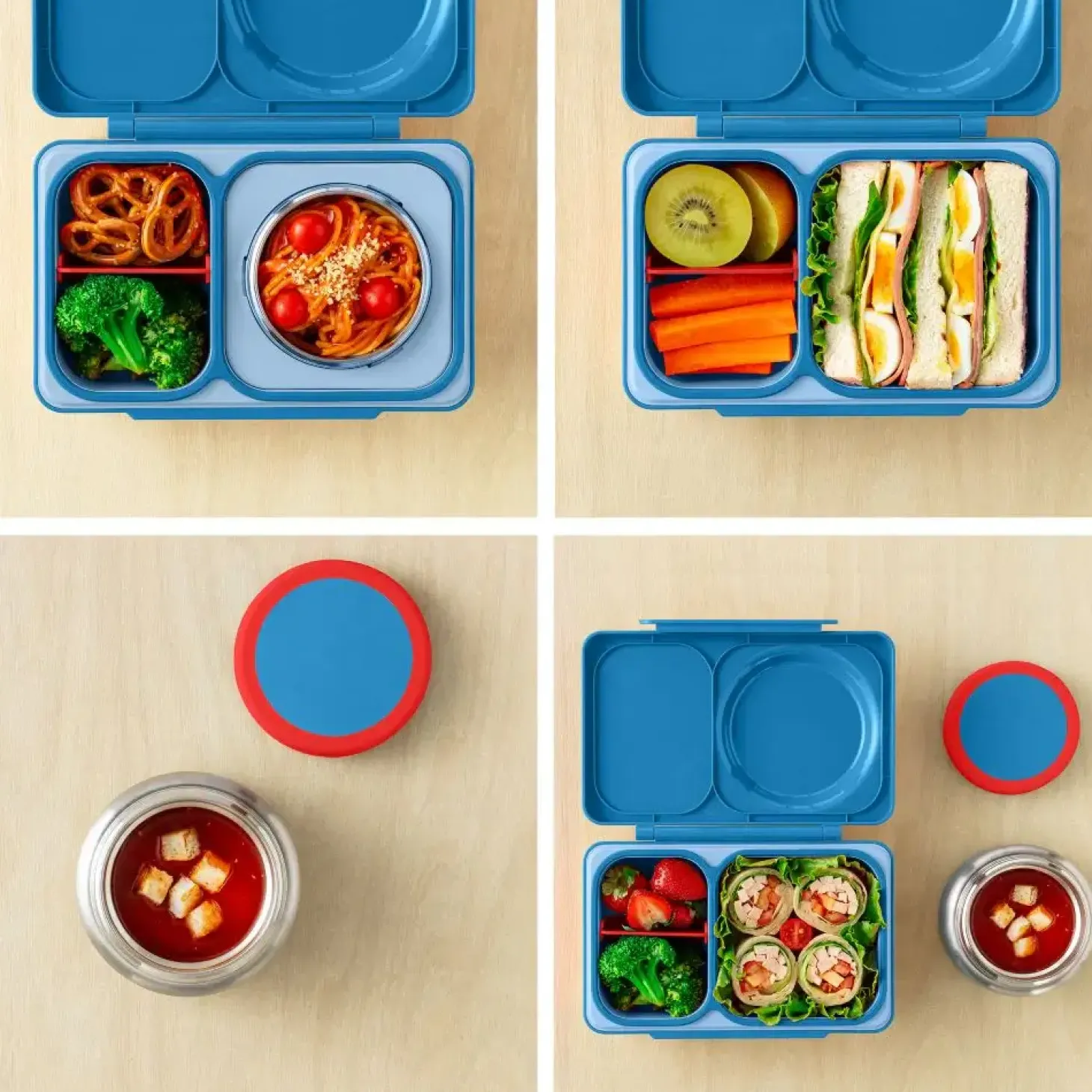 OMIEBOX UP lunch box z termosem, Cosmic Blue