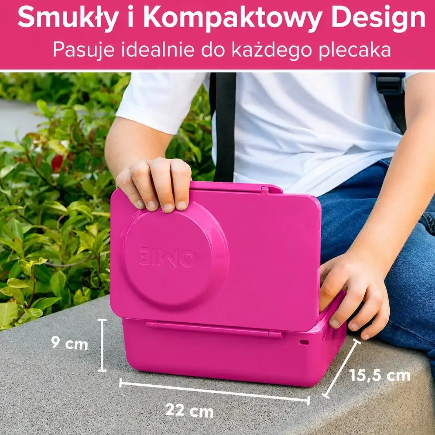 Lunchboxy|Przechowywanie Jedzenia | OMIE BOX UP lunch box z termosem, Pop Pink