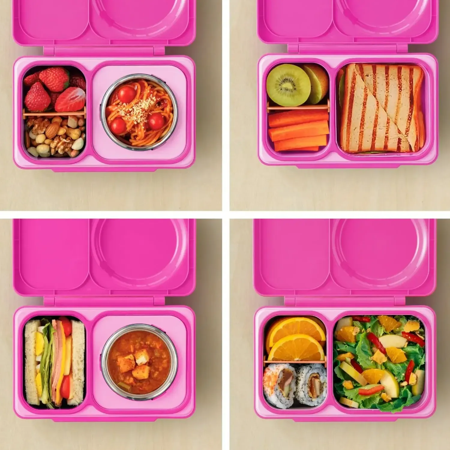 Lunchboxy|Przechowywanie Jedzenia | OMIE BOX UP lunch box z termosem, Pop Pink