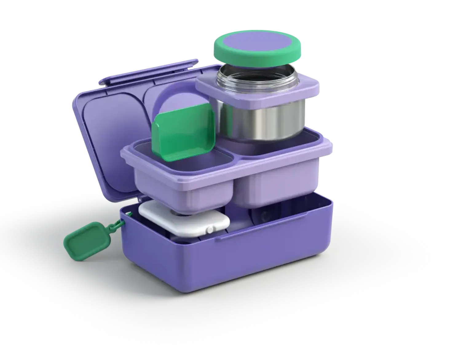 Lunchboxy|Przechowywanie Jedzenia | OMIE BOX UP lunch box z termosem, Galaxy Purple