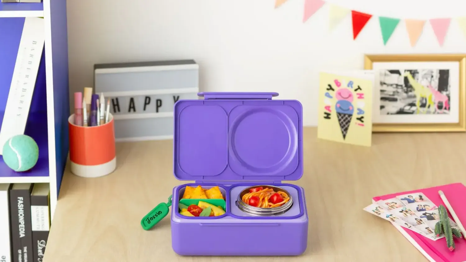 Lunchboxy|Przechowywanie Jedzenia | OMIE BOX UP lunch box z termosem, Galaxy Purple