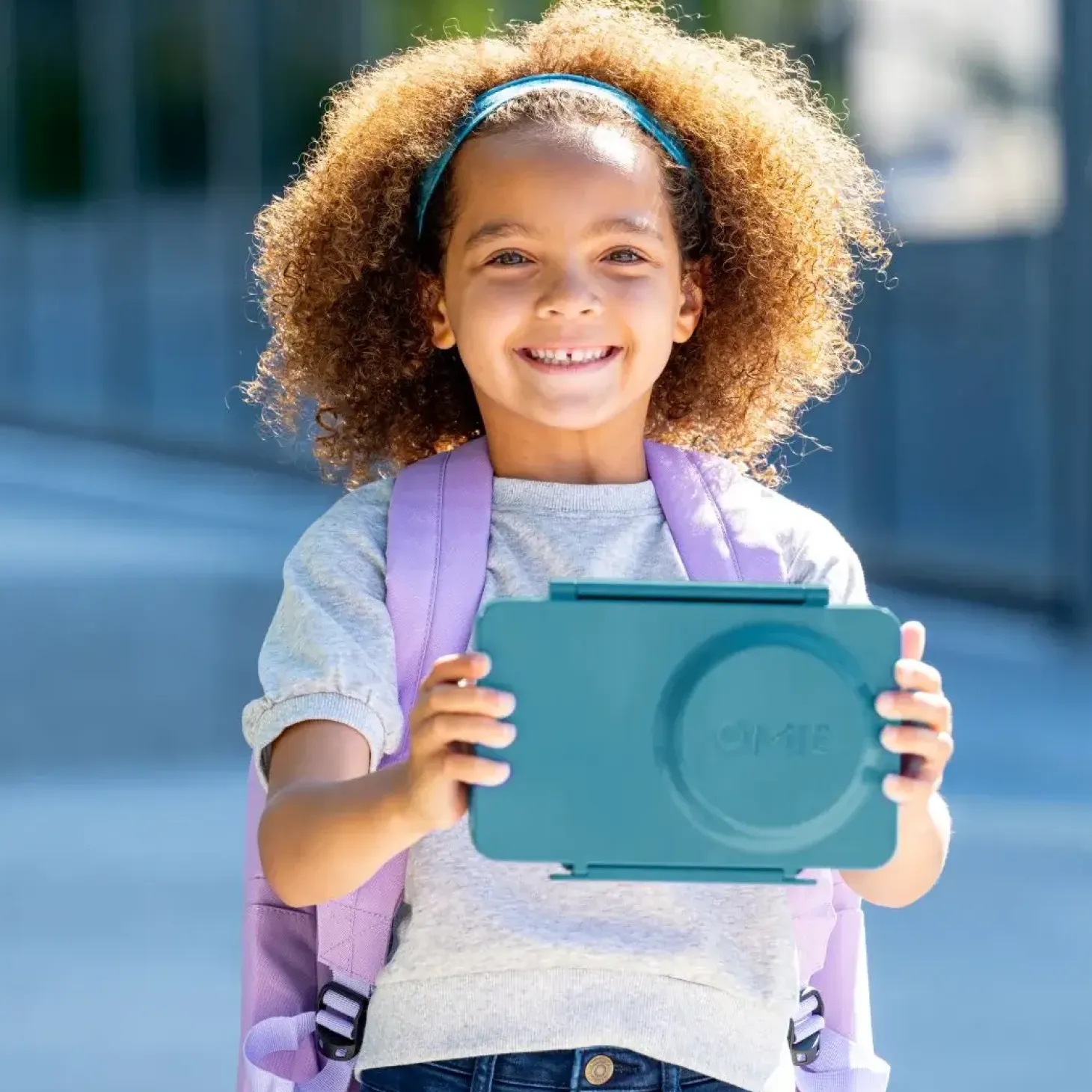 OMIEBOX UP lunch box z termosem, Teal green