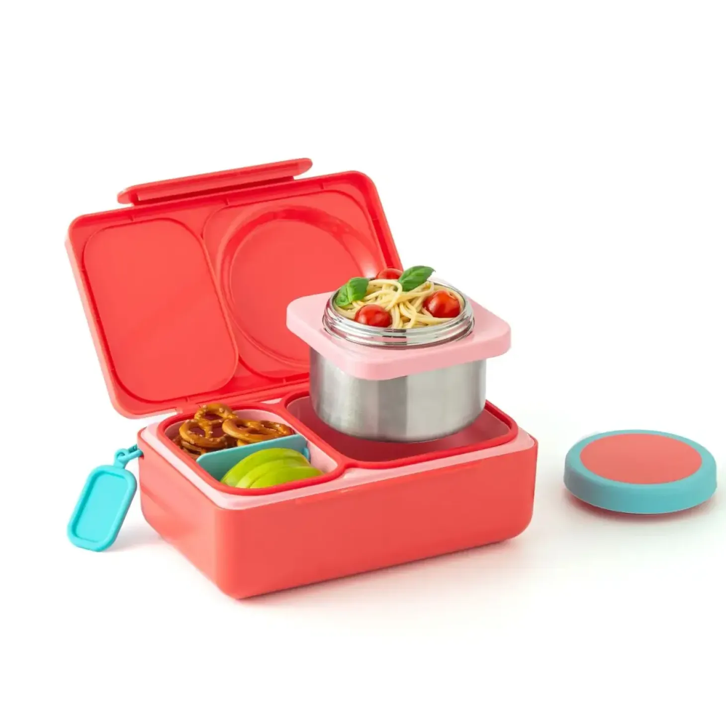 OMIEBOX UP lunch box z termosem, Cherry Pink