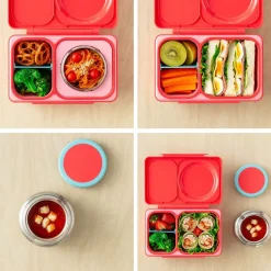 OMIEBOX UP lunch box z termosem, Cherry Pink