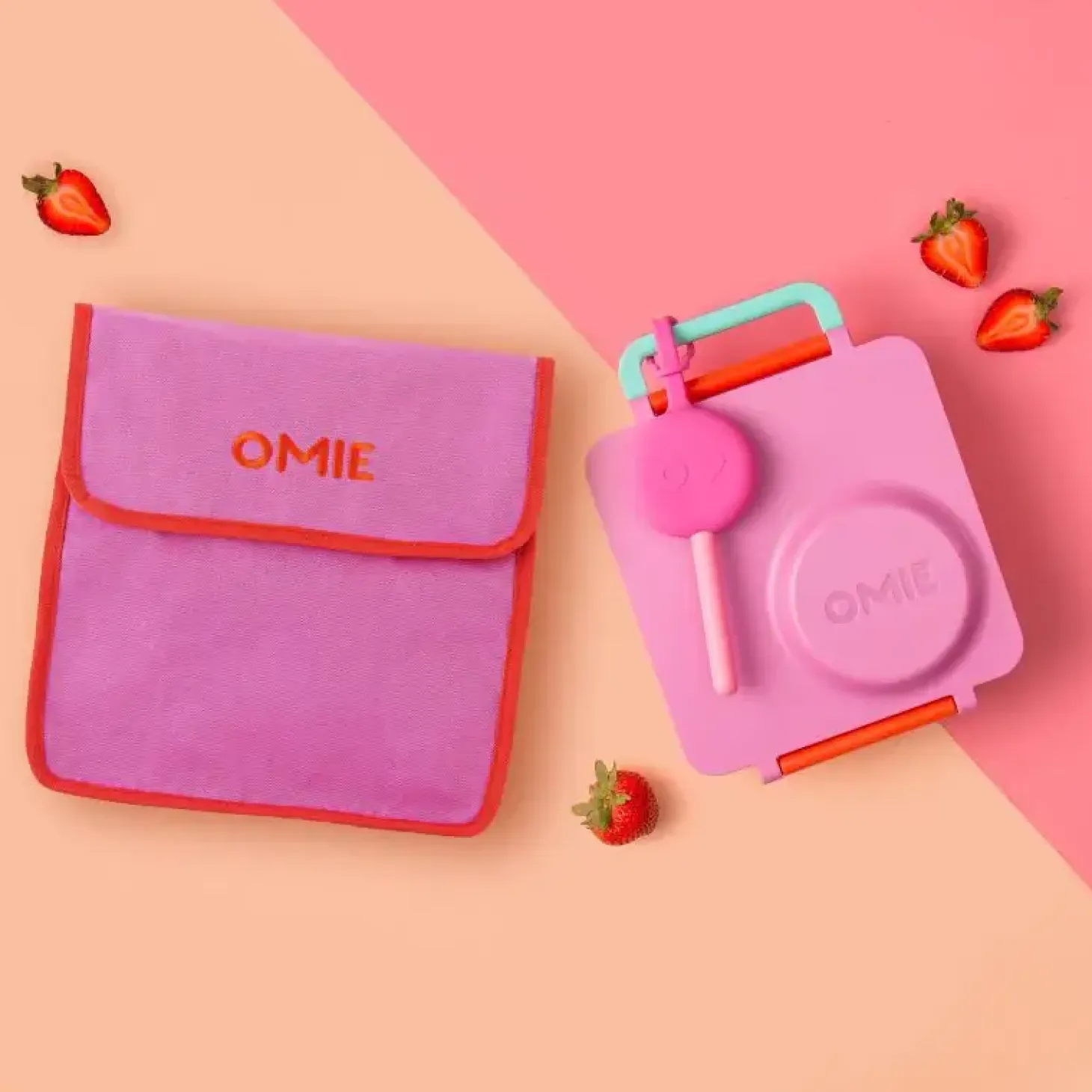 OMIETOTE, torba lunchowa dla dzieci, Pink