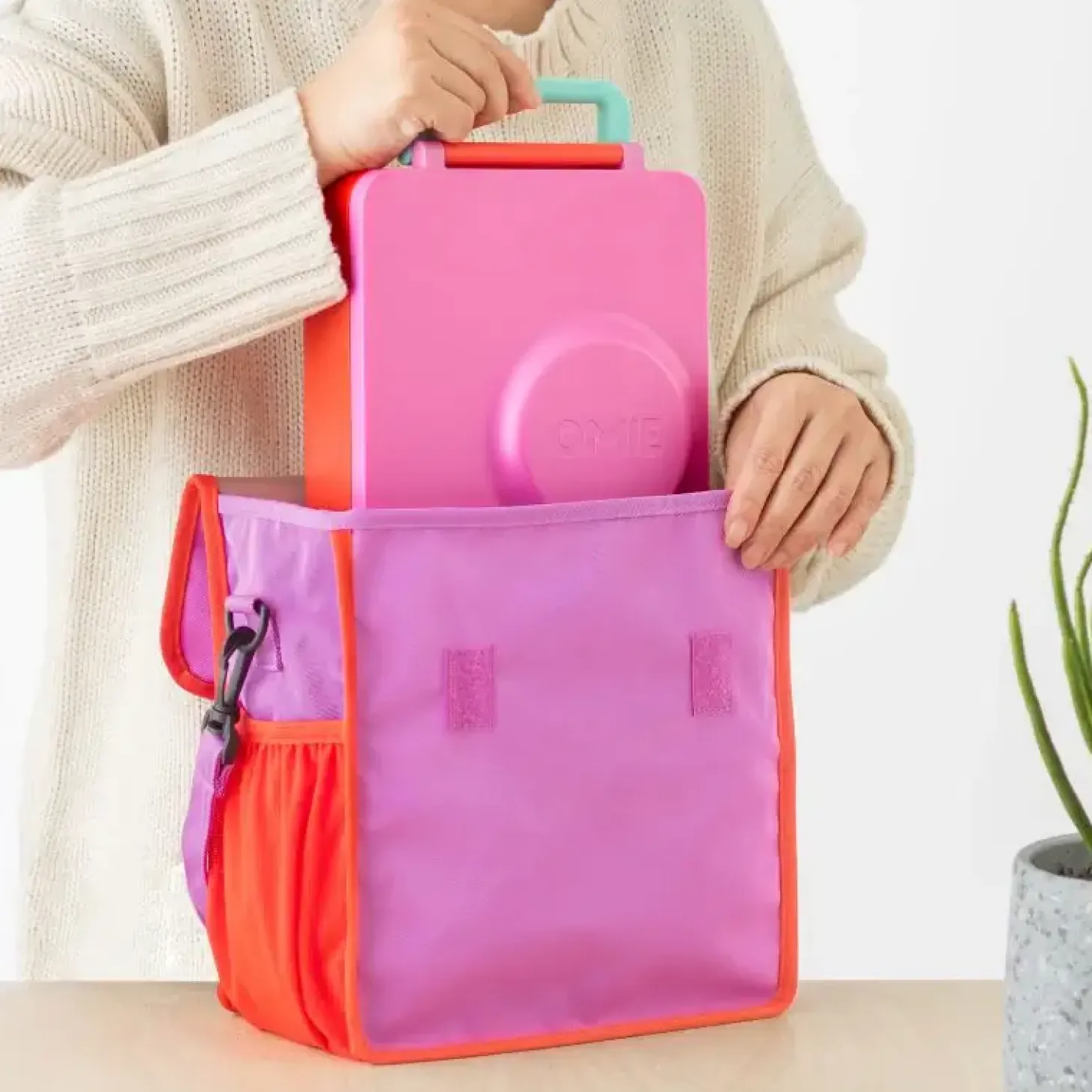 OMIETOTE, torba lunchowa dla dzieci, Pink