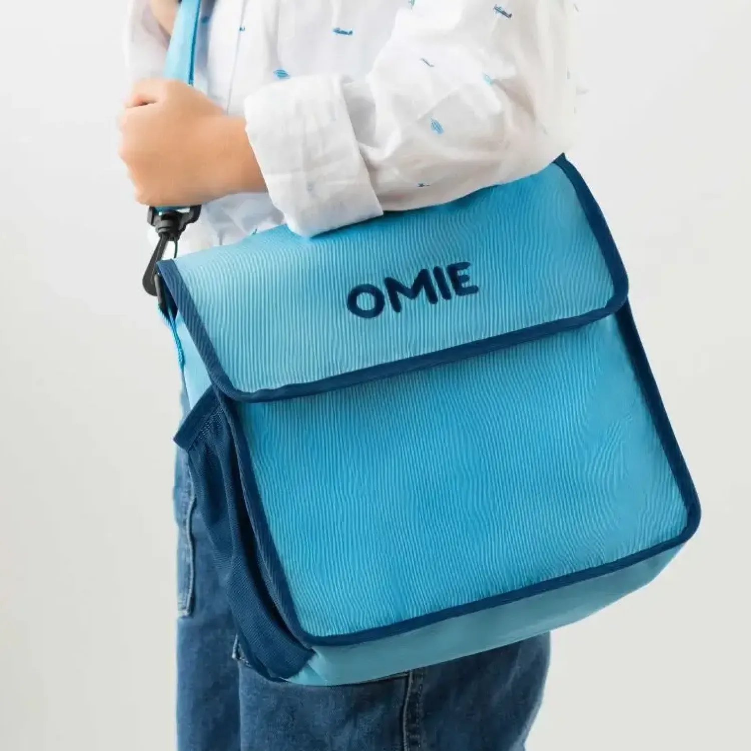 Lunchboxy|Przechowywanie Jedzenia | OMIE TOTE, torba lunchowa dla dzieci, Blue