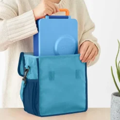 Lunchboxy|Przechowywanie Jedzenia | OMIE TOTE, torba lunchowa dla dzieci, Blue