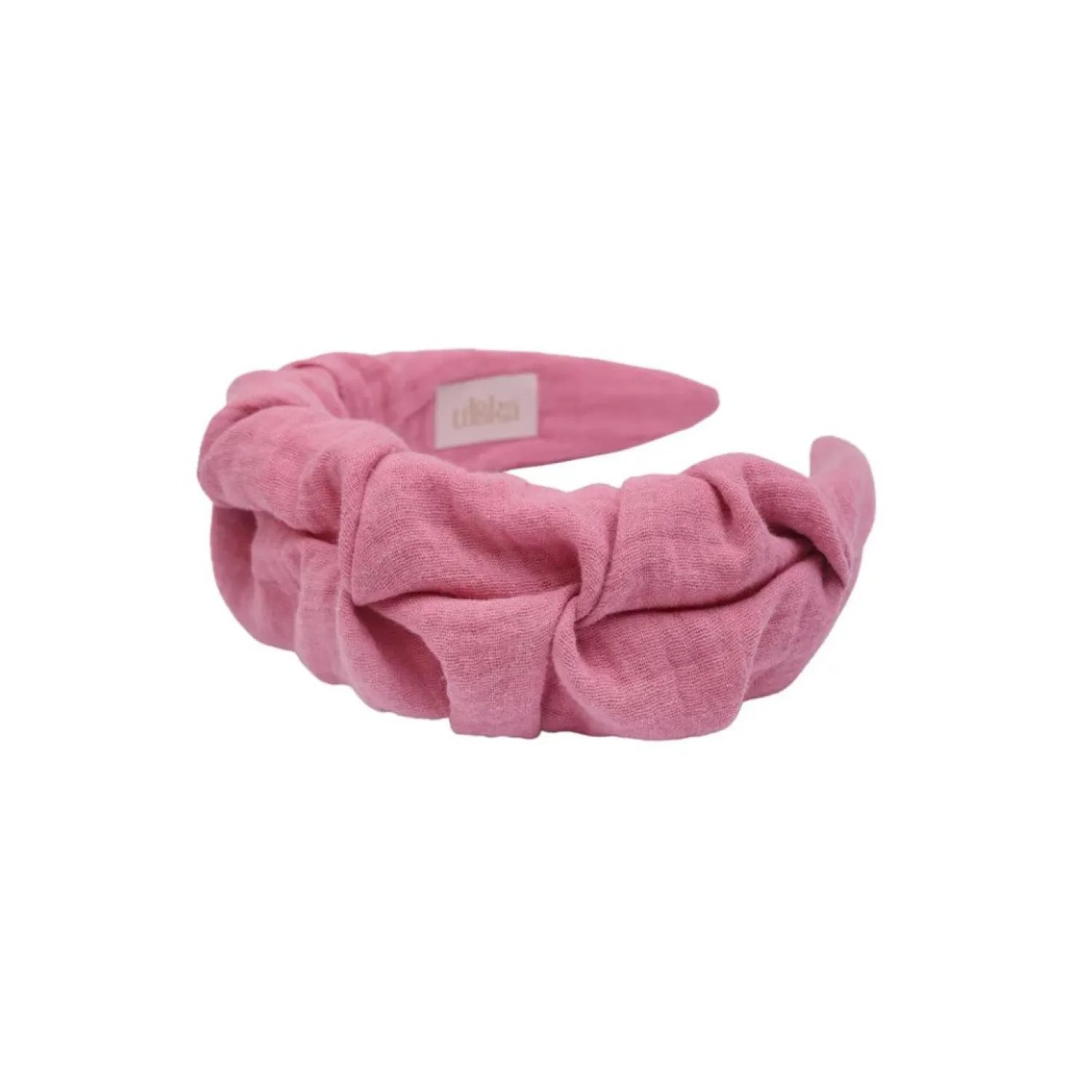 Opaski Na Głowę|Akcesoria Do Włosów | UL&KA Opaska Marszczulka muślinowa PINK LEMONIADE