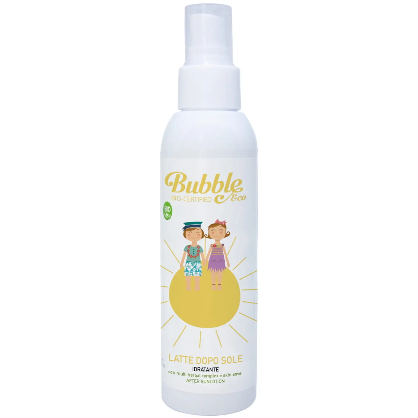 Organiczne kojące mleczko po opalaniu dla dzieci i niemowląt, 100 ml, 0m+