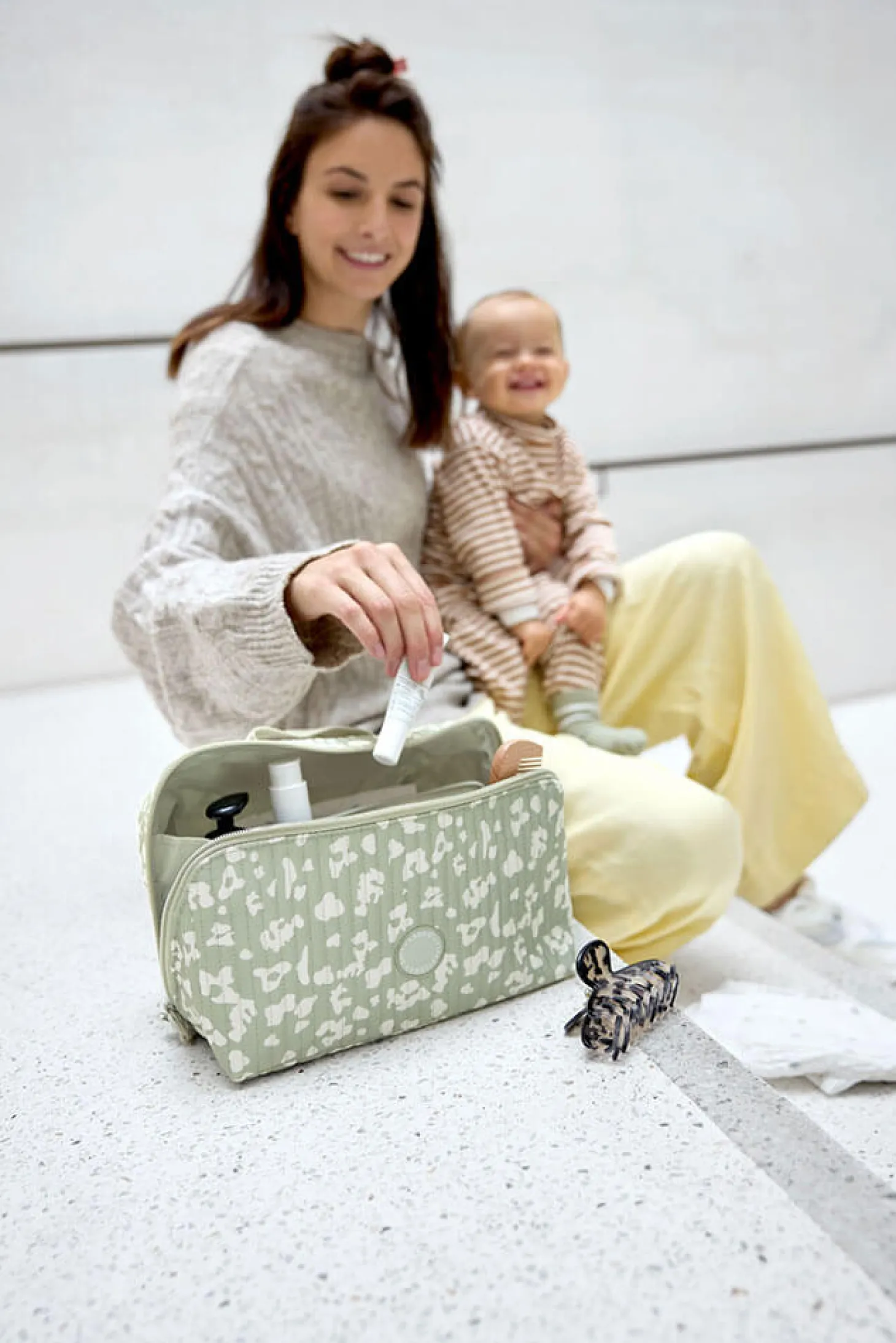 Organizer kuferek podróżny Leo light khaki