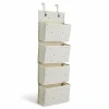 Porządek W Domu|Kosze I Pojemniki | 3 Sprouts Organizer na drzwi wiszący Cream Recycled