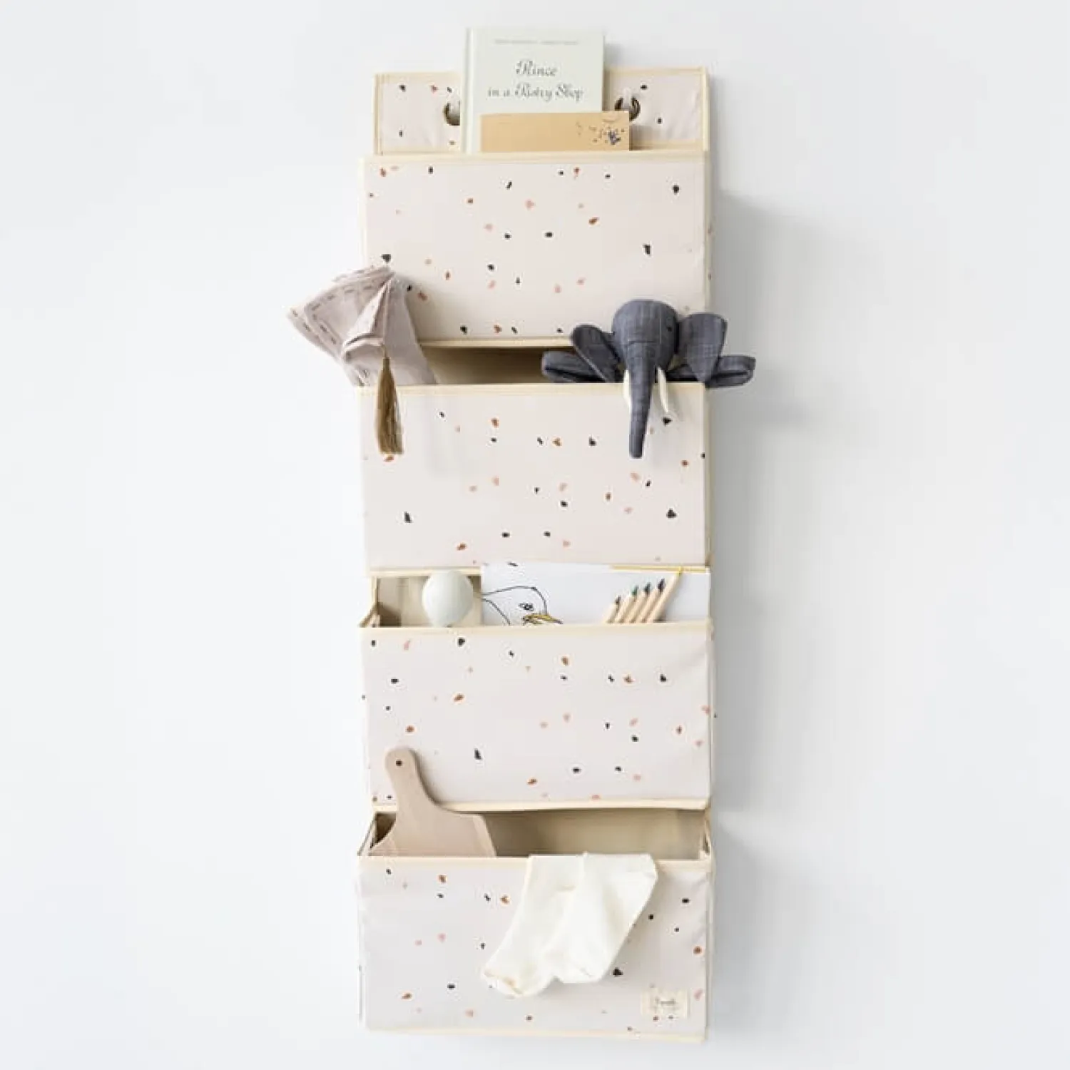 Porządek W Domu|Kosze I Pojemniki | 3 Sprouts Organizer na drzwi wiszący Cream Recycled