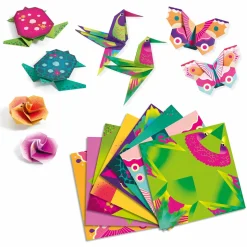 Zestawy Kreatywne|Diy | Djeco Origami TROPIKI (neonowe)