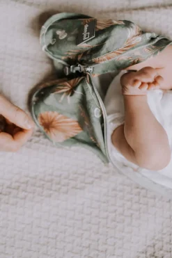 Śpiworki Do Spania|Otulacze I Pieluszki | Sleepee Otulacz FIRST STEP Bohemian Green z czapeczką