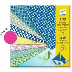 8 Lat+|6 Lat+ | Djeco Ozdobne kartki do origami 100 szt. NATSU