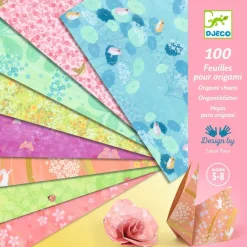 8 Lat+|6 Lat+ | Djeco Ozdobne kartki do origami 100 szt. HARU