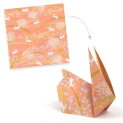 8 Lat+|6 Lat+ | Djeco Ozdobne kartki do origami 100 szt. HARU