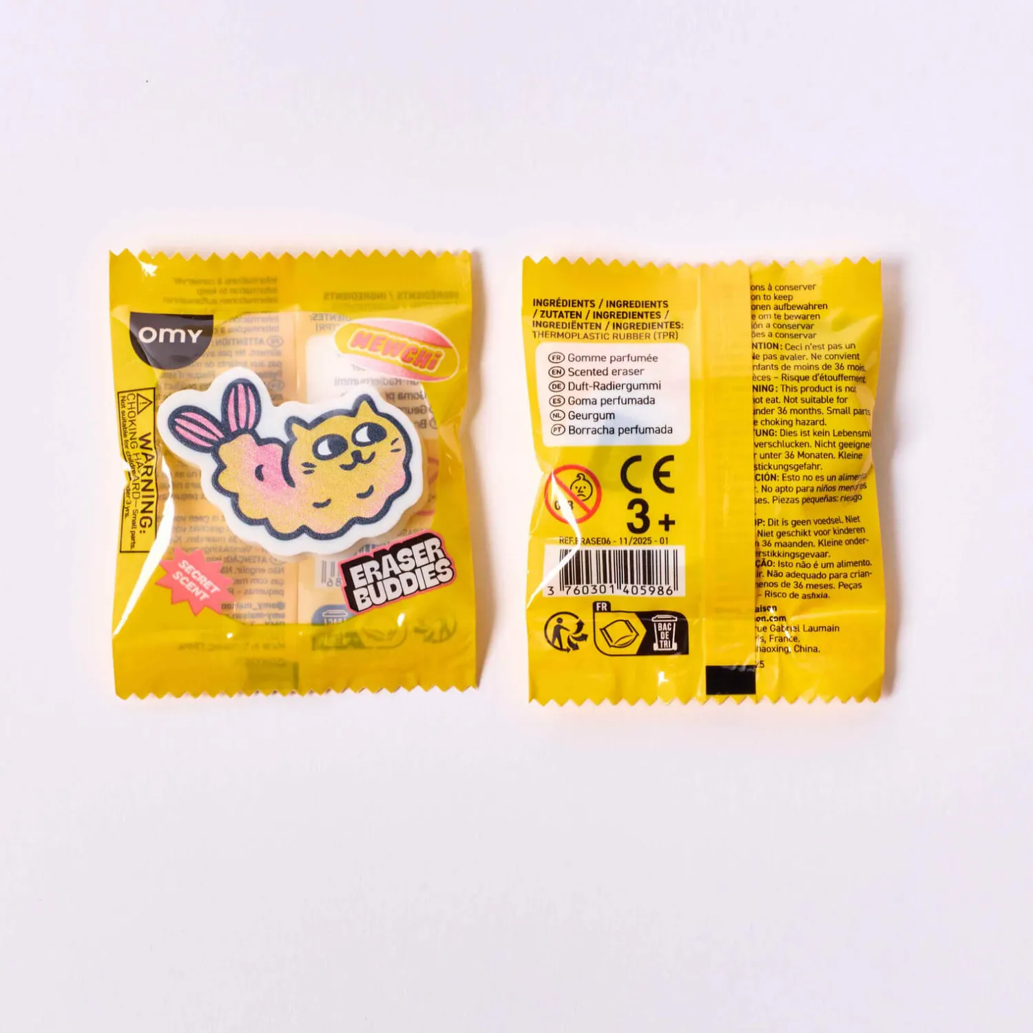 6 Lat+|3 Lata + | Ooly Pachnące gumki do ścierania BUDDIES, różne wzory, 1szt.