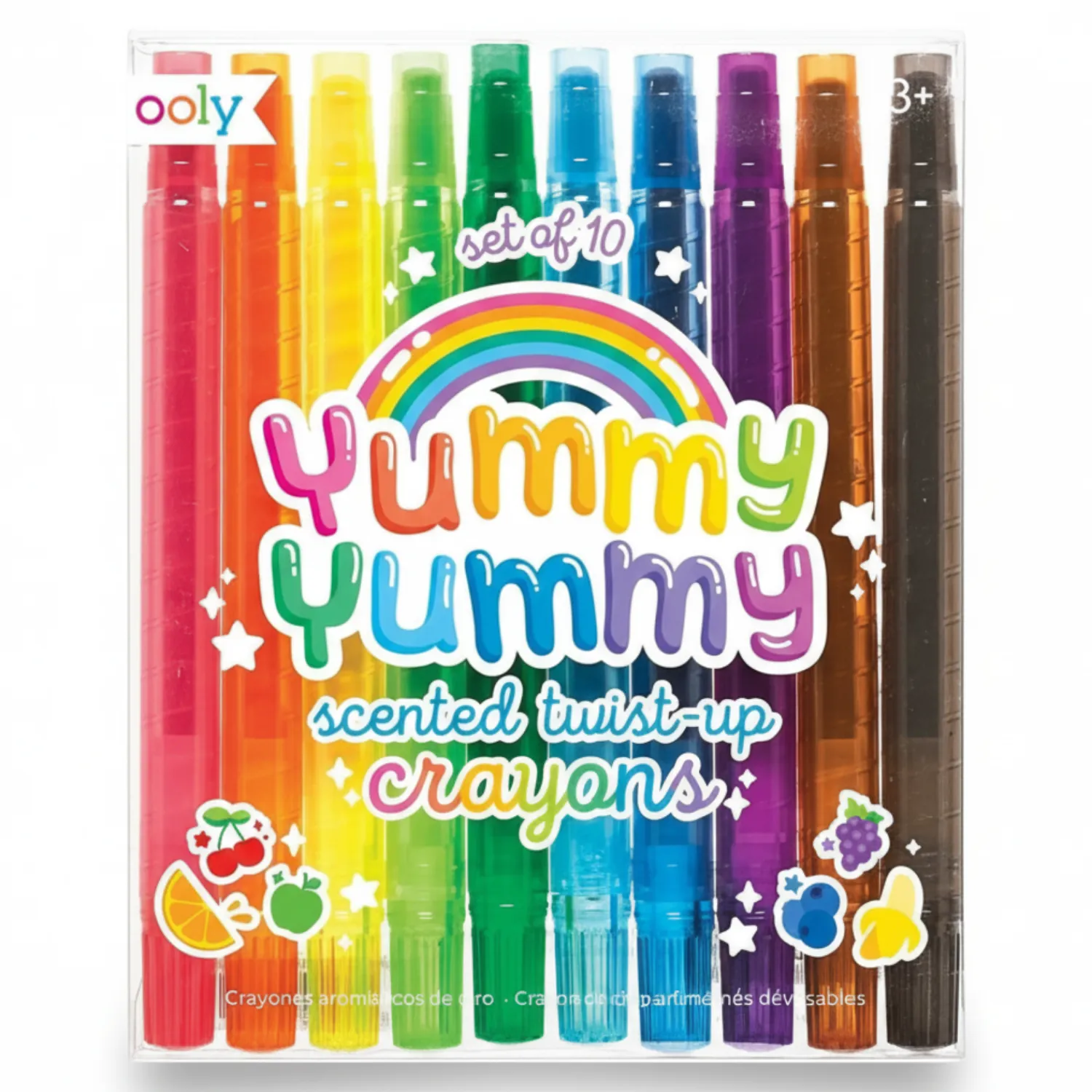 8 Lat+ | Ooly Pachnące kredki świecowe wykręcane 10szt. Yummy Yummy