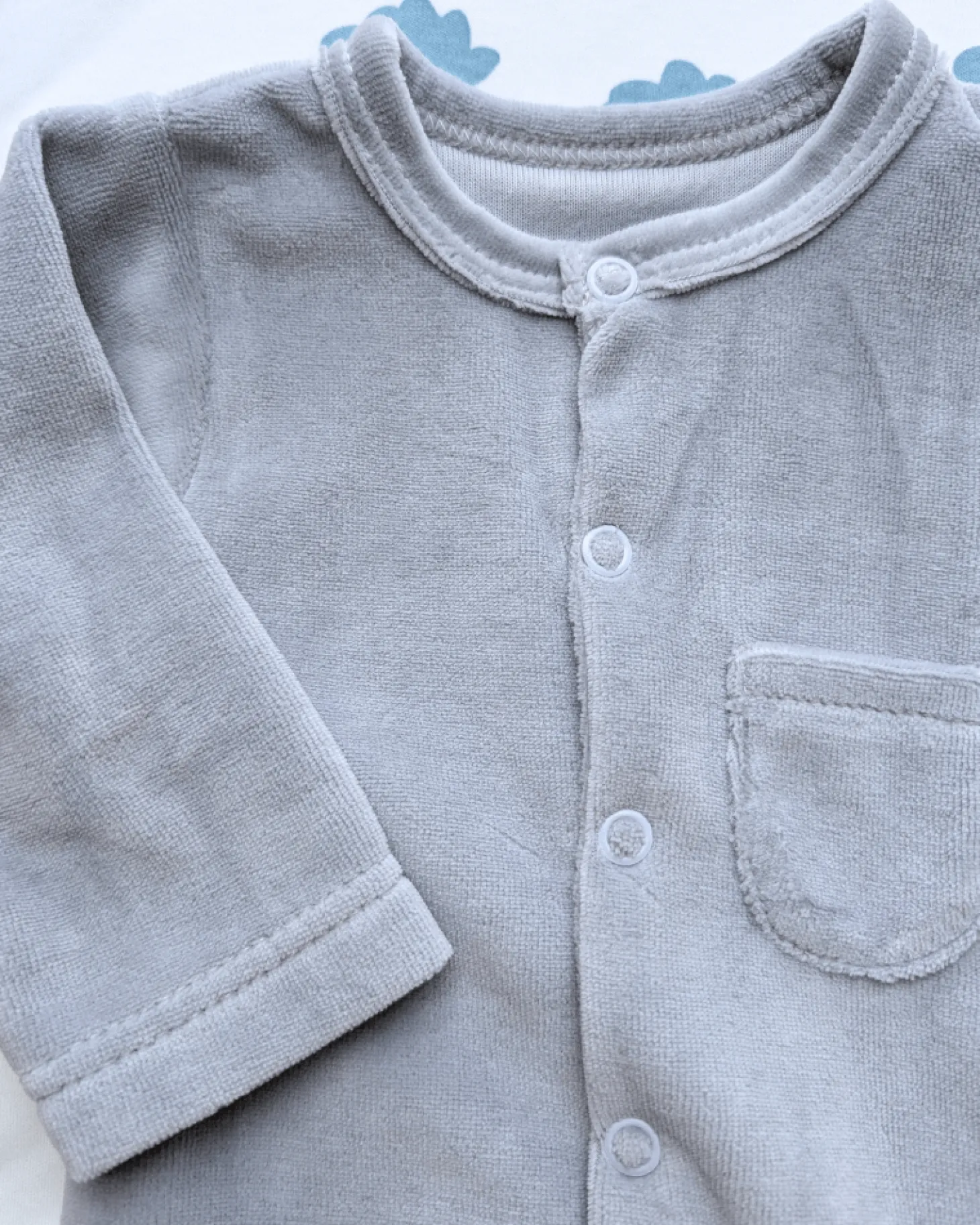 Pajacyk welurowy GREY